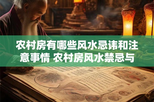 农村房有哪些风水忌讳和注意事情 农村房风水禁忌与注意事项
