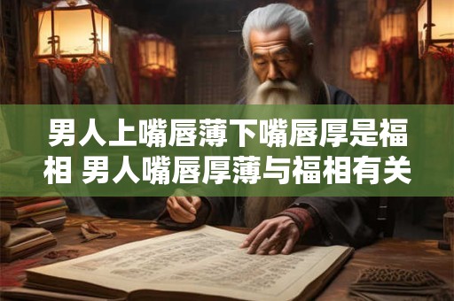 男人上嘴唇薄下嘴唇厚是福相 男人嘴唇厚薄与福相有关吗