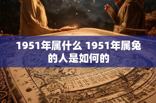 1951年属什么 1951年属兔的人是如何的