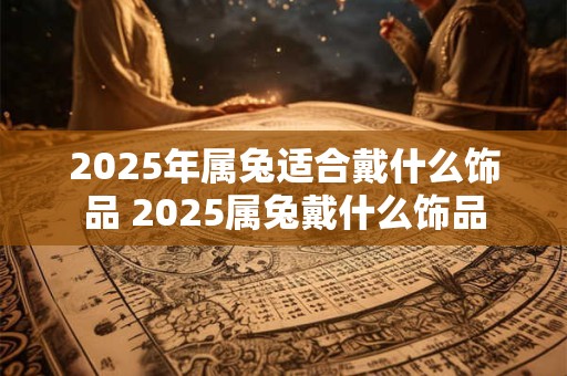 2025年属兔适合戴什么饰品 2025属兔戴什么饰品