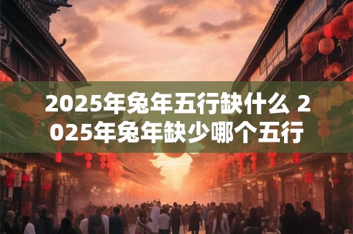 2025年兔年五行缺什么 2025年兔年缺少哪个五行