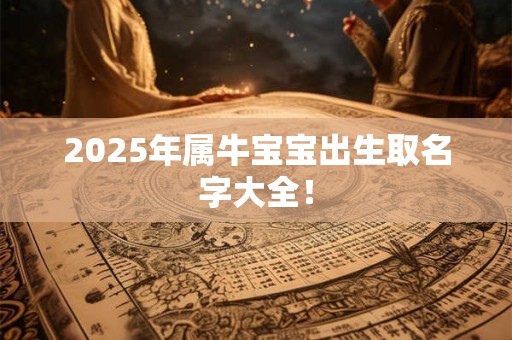 2026年属牛宝宝出生取名字大全！