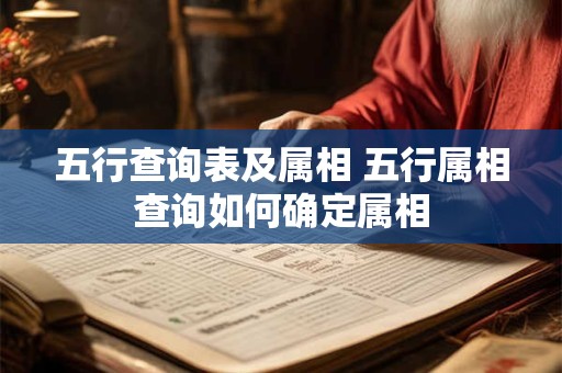 五行查询表及属相 五行属相查询如何确定属相