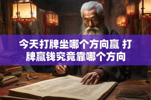 今天打牌坐哪个方向赢 打牌赢钱究竟靠哪个方向