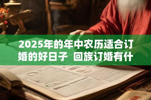 2025年的年中农历适合订婚的好日子  回族订婚有什么讲究