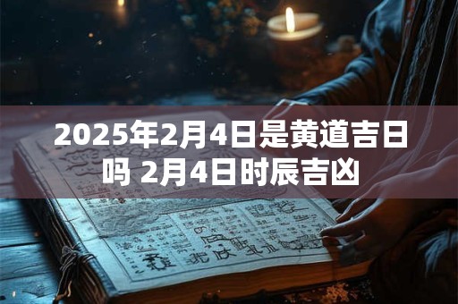 2025年2月4日是黄道吉日吗 2月4日时辰吉凶