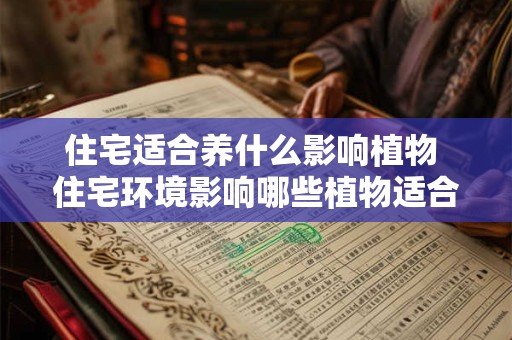 住宅适合养什么影响植物 住宅环境影响哪些植物适合养