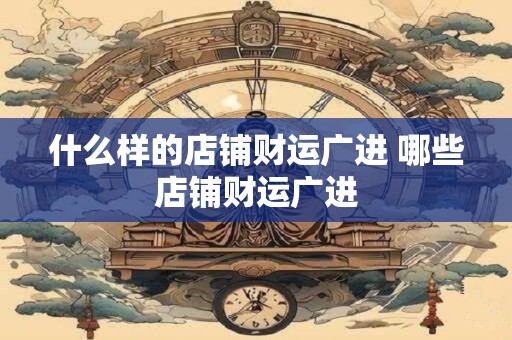 什么样的店铺财运广进 哪些店铺财运广进