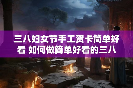 三八妇女节手工贺卡简单好看 如何做简单好看的三八贺卡
