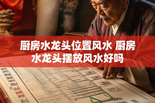厨房水龙头位置风水 厨房水龙头摆放风水好吗