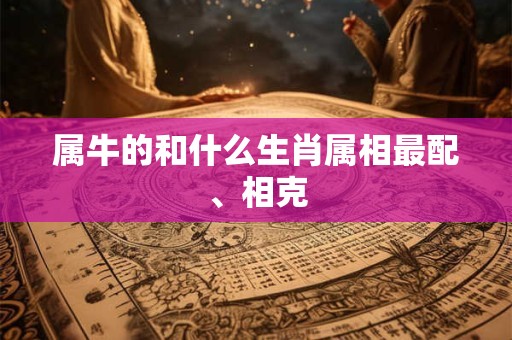 属牛的和什么生肖属相最配、相克