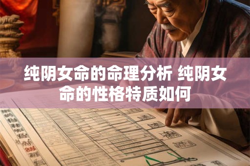 纯阴女命的命理分析 纯阴女命的性格特质如何