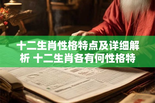 十二生肖性格特点及详细解析 十二生肖各有何性格特点15字