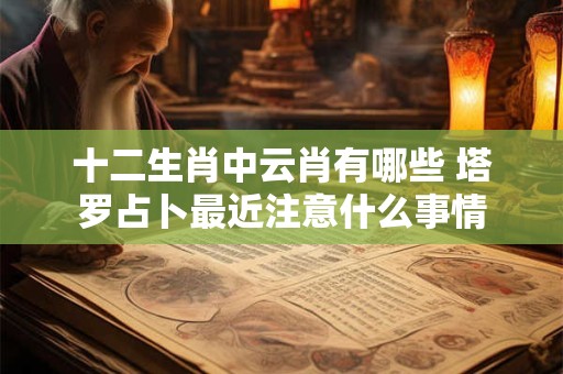 十二生肖中云肖有哪些 塔罗占卜最近注意什么事情