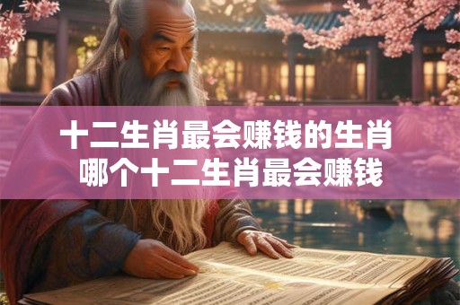 十二生肖最会赚钱的生肖 哪个十二生肖最会赚钱