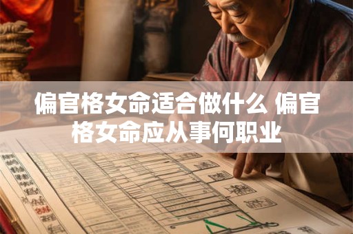 偏官格女命适合做什么 偏官格女命应从事何职业