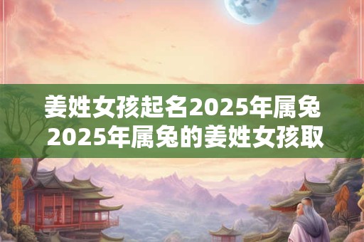 姜姓女孩起名2025年属兔 2025年属兔的姜姓女孩取什么名字好