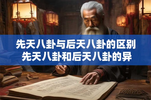 先天八卦与后天八卦的区别 先天八卦和后天八卦的异同