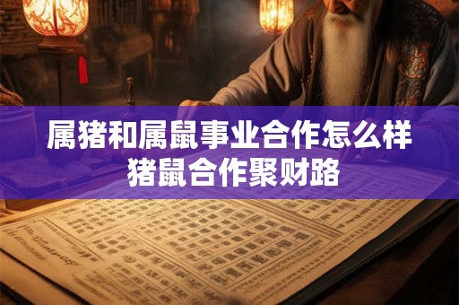 属猪和属鼠事业合作怎么样 猪鼠合作聚财路