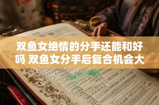 双鱼女绝情的分手还能和好吗 双鱼女分手后复合机会大吗