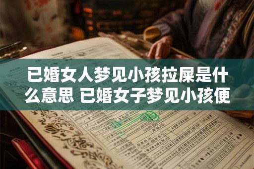 已婚女人梦见小孩拉屎是什么意思 已婚女子梦见小孩便便是什么意思
