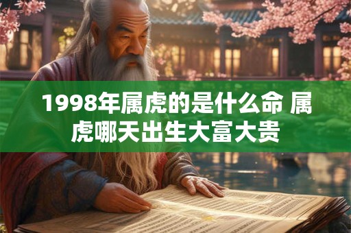 1998年属虎的是什么命 属虎哪天出生大富大贵