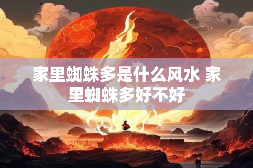 家里蜘蛛多是什么风水 家里蜘蛛多好不好