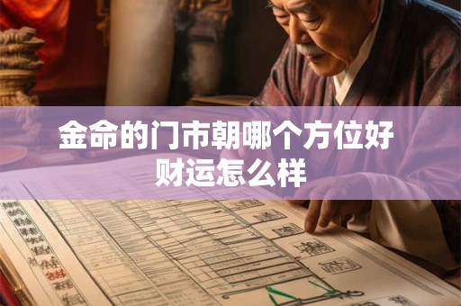 金命的门市朝哪个方位好 财运怎么样