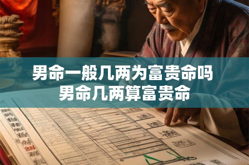 男命一般几两为富贵命吗 男命几两算富贵命