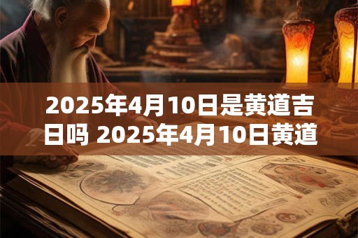 2025年4月10日是黄道吉日吗 2025年4月10日黄道吉日