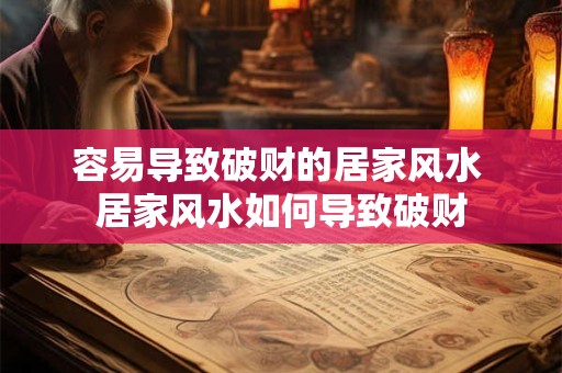 容易导致破财的居家风水 居家风水如何导致破财