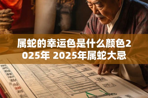 属蛇的幸运色是什么颜色2025年 2025年属蛇大忌