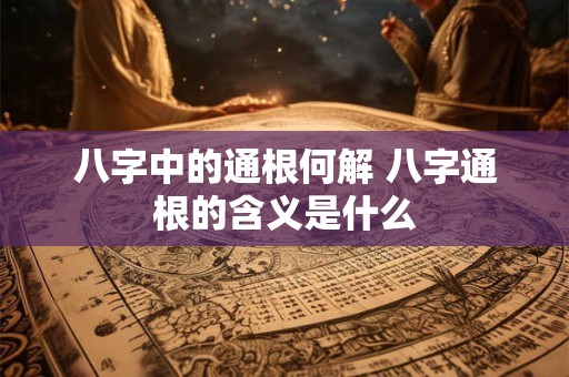 八字中的通根何解 八字通根的含义是什么