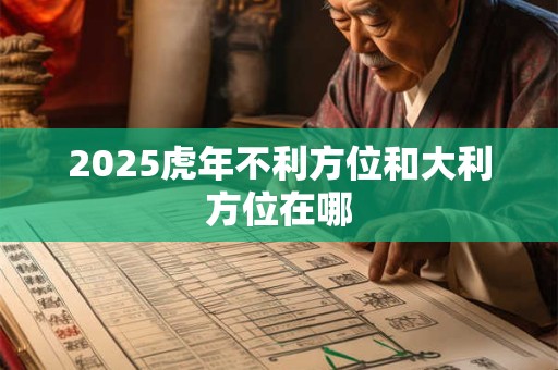 2026虎年不利方位和大利方位在哪 2026虎年不利方位和大利方位在哪