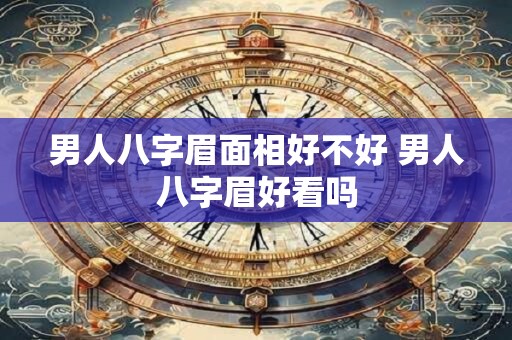 男人八字眉面相好不好 男人八字眉好看吗