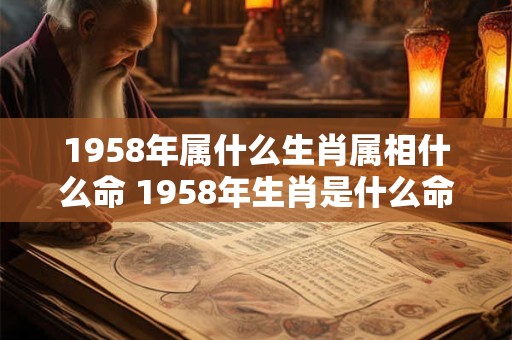 1958年属什么生肖属相什么命 1958年生肖是什么命运如何