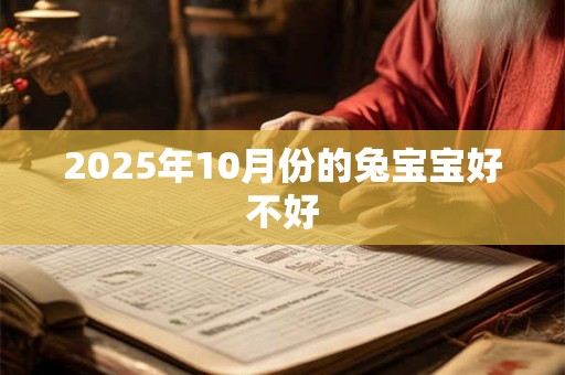 2025年10月份的兔宝宝好不好
