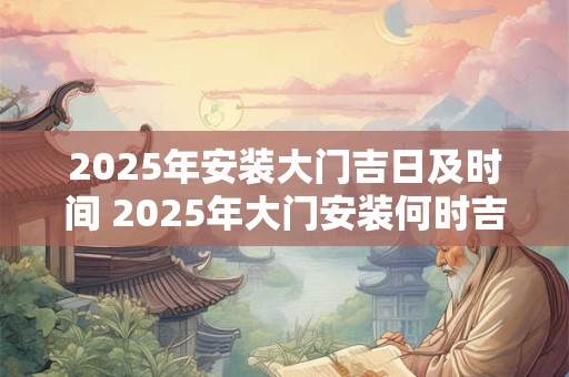 2025年安装大门吉日及时间 2025年大门安装何时吉日