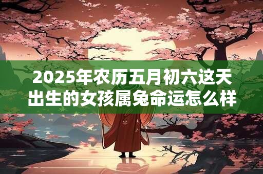 2025年农历五月初六这天出生的女孩属兔命运怎么样