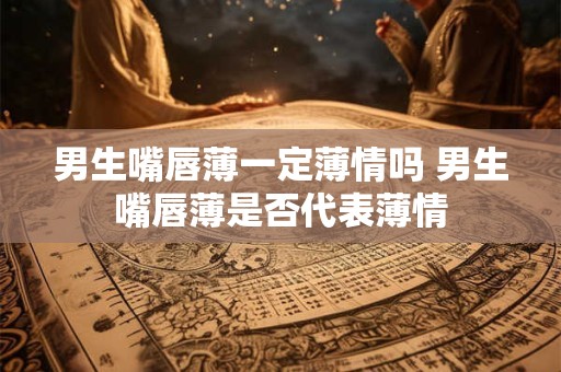 男生嘴唇薄一定薄情吗 男生嘴唇薄是否代表薄情
