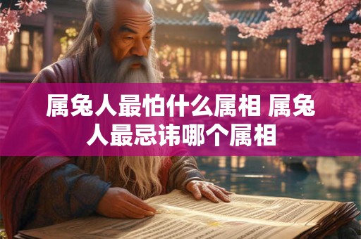 属兔人最怕什么属相 属兔人最忌讳哪个属相
