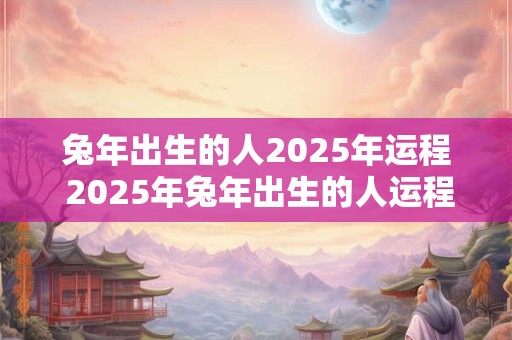 兔年出生的人2025年运程 2025年兔年出生的人运程如何 兔年出生的人2025年运程 2025年兔年出生的人运程如何
