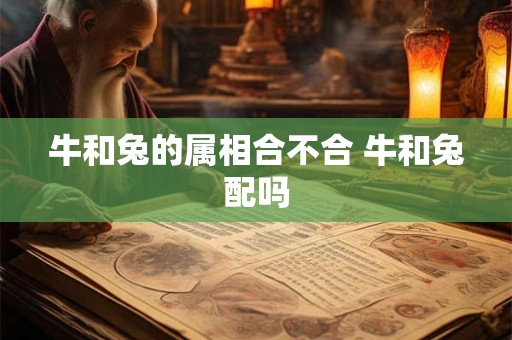 牛和兔的属相合不合 牛和兔配吗