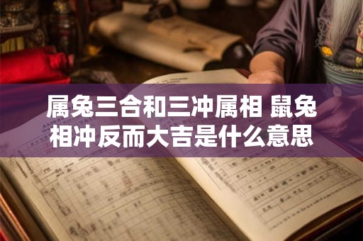 属兔三合和三冲属相 鼠兔相冲反而大吉是什么意思