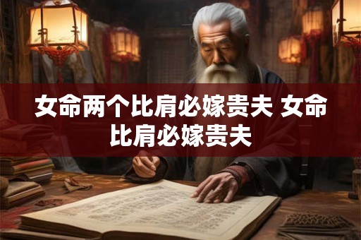 女命两个比肩必嫁贵夫 女命比肩必嫁贵夫