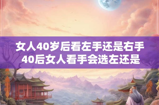 女人40岁后看左手还是右手 40后女人看手会选左还是右