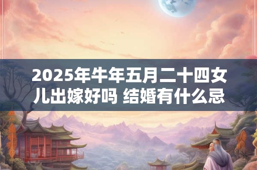 2025年牛年五月二十四女儿出嫁好吗 结婚有什么忌讳 2025年牛年五月二十四女儿出嫁好吗 结婚有什么忌讳