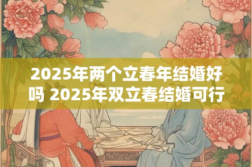 2025年两个立春年结婚好吗 2025年双立春结婚可行吗