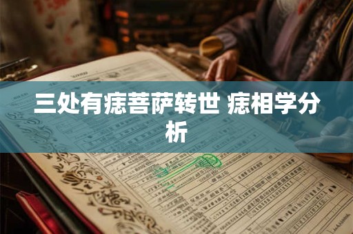 三处有痣菩萨转世 痣相学分析