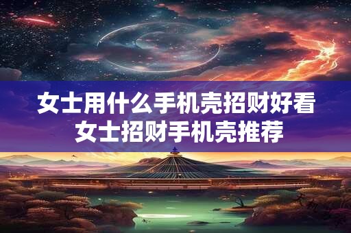女士用什么手机壳招财好看 女士招财手机壳推荐